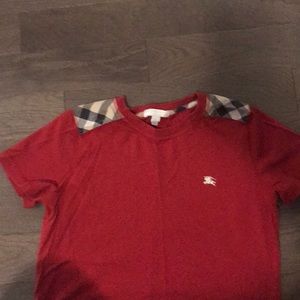 Boys Burberry t shirt gently used